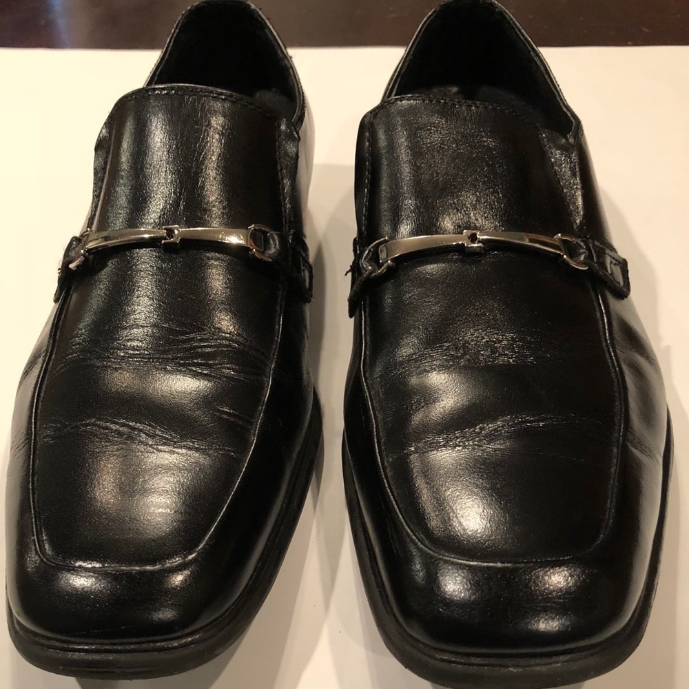 Claiborne Men’s Black Slip-On Dress Shoe sz 9 - Picture 2 of 6